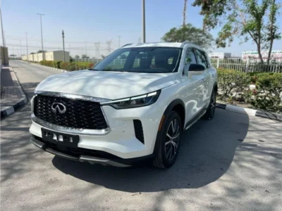 2024 Infiniti QX60 SENSORY 3.6 Litres 6 Cylinders Engine White Tan SUV GCC Specs