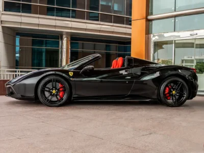 2018 FERRARI 488 SPIDER 8 Cylinders Petrol Engine Black Red Sports Car Automatic