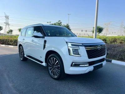 2026 Nissan Patrol LE Platinum City 3.5L Twin-Turbocharged V6 White Burgundy SUV GCC