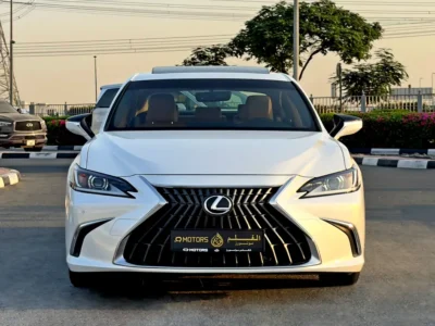 2023 Lexus ES-Series ES 350 Platinum 6 Cylinders Petrol Engine White Tan Sedan GCC Specs