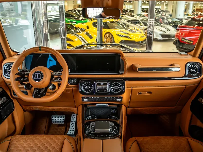 2025 Mercedes-Benz G-Class Brabus G800 V8 Biturbo Petrol Engine Green Orange SUV