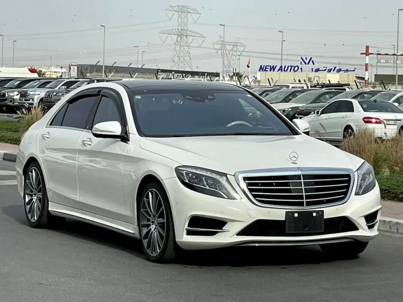 2015 Mercedes-Benz S-Class S 550 8 Cylinders Petrol Engine White Black Sedan PREMIUM EDITION