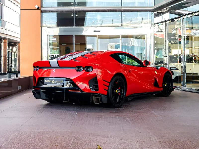 2022 FERRARI 812 COMPETIZIONE 6.5-liter naturally aspirated V12 Engine Red Black Sports Car