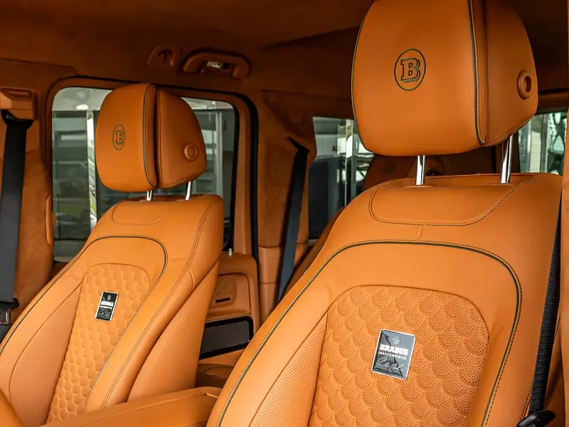 2025 Mercedes-Benz G-Class Brabus G800 V8 Biturbo Petrol Engine Green Orange SUV