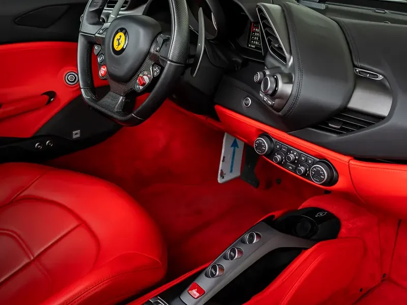 2018 FERRARI 488 SPIDER 8 Cylinders Petrol Engine Black Red Sports Car Automatic