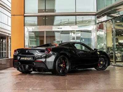 2018 FERRARI 488 SPIDER 8 Cylinders Petrol Engine Black Red Sports Car Automatic