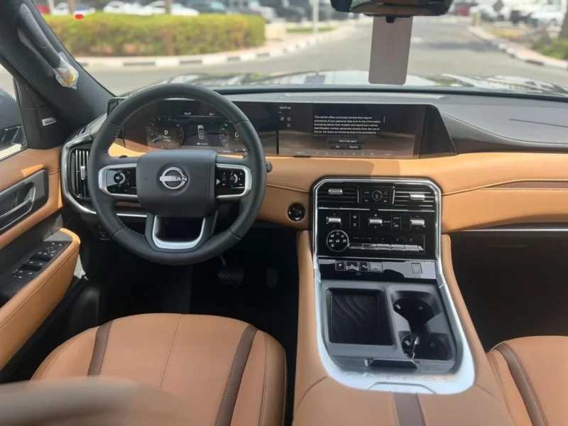 2026 Nissan Patrol SE TITANUM 3.8-liter V6 Petrol Engine White Tan SUV GCC Automatic
