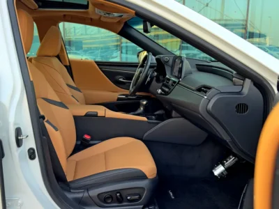 2023 Lexus ES-Series ES 350 Platinum 6 Cylinders Petrol Engine White Tan Sedan GCC Specs