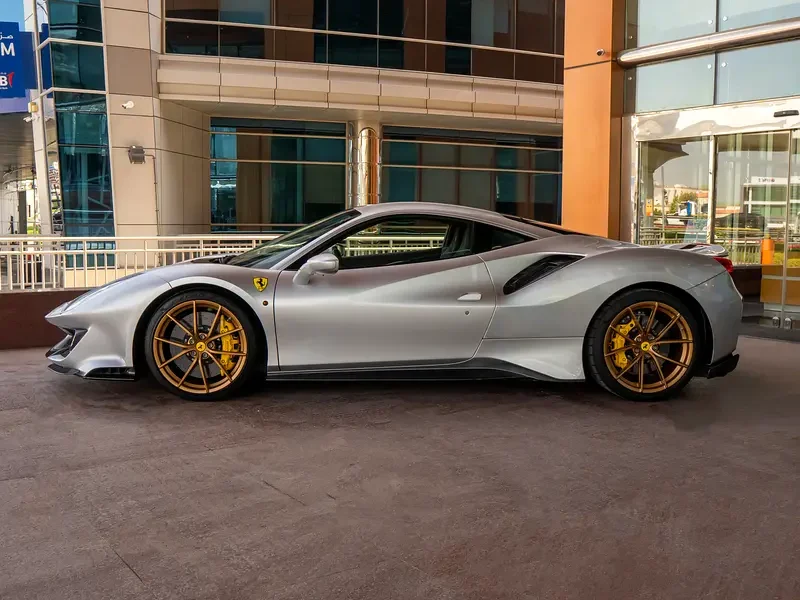 2019 FERRARI 488 PISTA 8 Cylinders Petrol Engine Silver Black Sports Car GCC Specs
