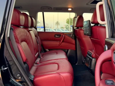 2024 Nissan Patrol LE Platinum City 5.6 Litre V8 Petrol Engine Black Red SUV GCC Specs