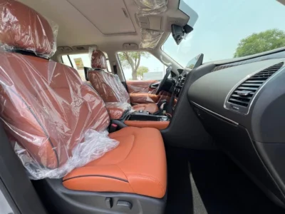 2024 Nissan Patrol LE T2 5.6-liter V8 Petrol Engine White Tan SUV GCC Specs Automatic