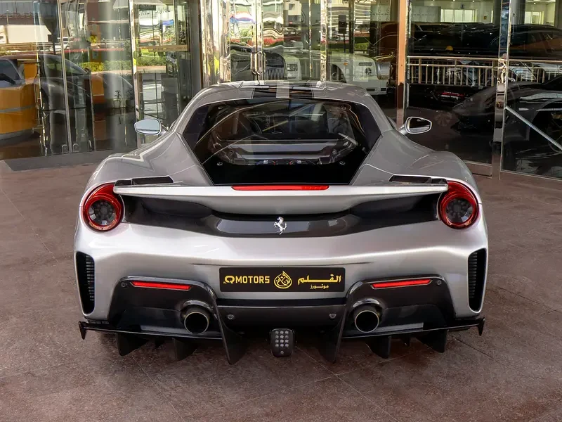 2019 FERRARI 488 PISTA 8 Cylinders Petrol Engine Silver Black Sports Car GCC Specs