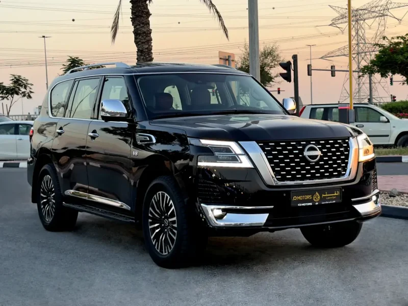 2024 Nissan Patrol LE Platinum City 5.6 Litre V8 Petrol Engine Black Red SUV GCC Specs
