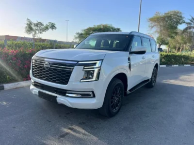 2026 Nissan Patrol SE TITANUM 3.8-liter V6 Petrol Engine White Tan SUV GCC Automatic
