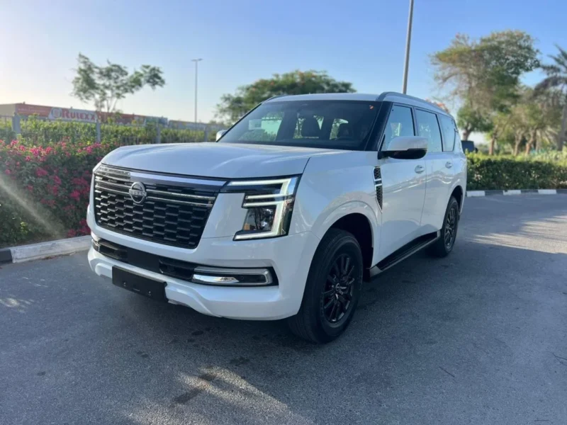 2026 Nissan Patrol SE TITANUM 3.8-liter V6 Petrol Engine White Tan SUV GCC Automatic