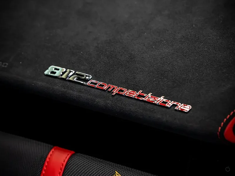 2022 FERRARI 812 COMPETIZIONE 6.5-liter naturally aspirated V12 Engine Red Black Sports Car