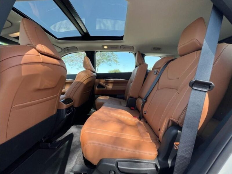 2024 Infiniti QX60 SENSORY 3.6 Litres 6 Cylinders Engine White Tan SUV GCC Specs