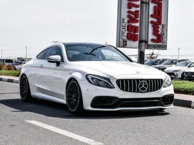 2017 Mercedes-Benz C-Class C63 S AMG 8 Cylinders Petrol Engine White Black Coupe SUPER CLEAN
