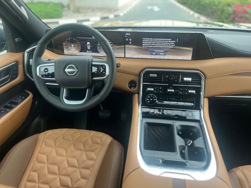 2026 Nissan Patrol LE PLATINUM 3.5-liter V6 Twin Turbo Grey Tan SUV GCC Specs