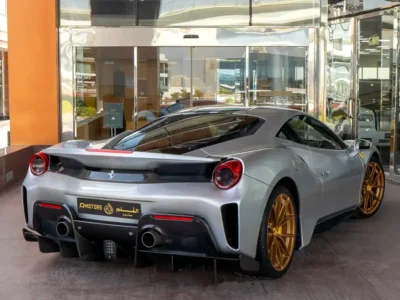 2019 FERRARI 488 PISTA 8 Cylinders Petrol Engine Silver Black Sports Car GCC Specs