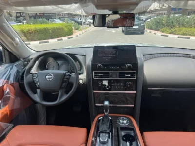 2024 Nissan Patrol LE T2 5.6-liter V8 Petrol Engine White Tan SUV GCC Specs Automatic
