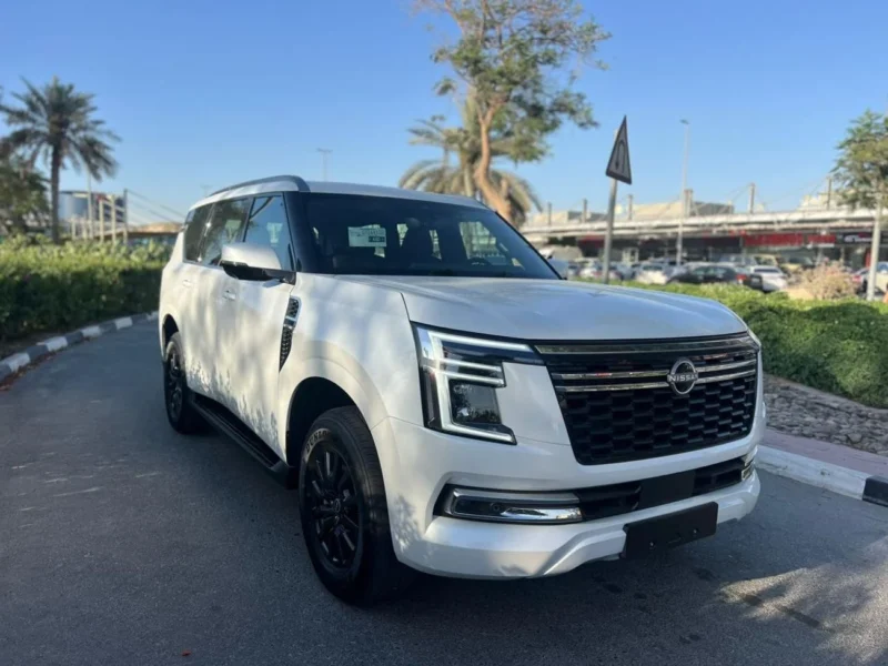 2026 Nissan Patrol SE TITANUM 3.8-liter V6 Petrol Engine White Tan SUV GCC Automatic