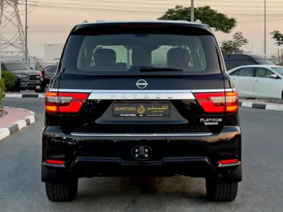 2024 Nissan Patrol LE Platinum City 5.6 Litre V8 Petrol Engine Black Red SUV GCC Specs