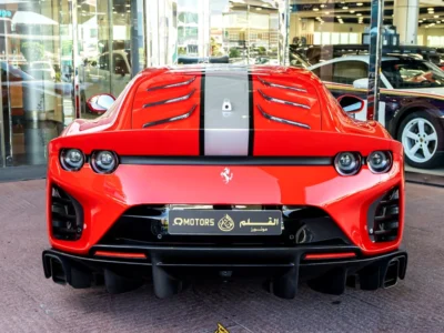 2022 FERRARI 812 COMPETIZIONE 6.5-liter naturally aspirated V12 Engine Red Black Sports Car
