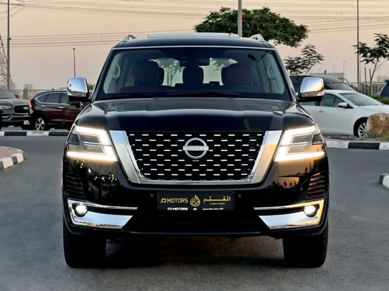 2024 Nissan Patrol LE Platinum City 5.6 Litre V8 Petrol Engine Black Red SUV GCC Specs