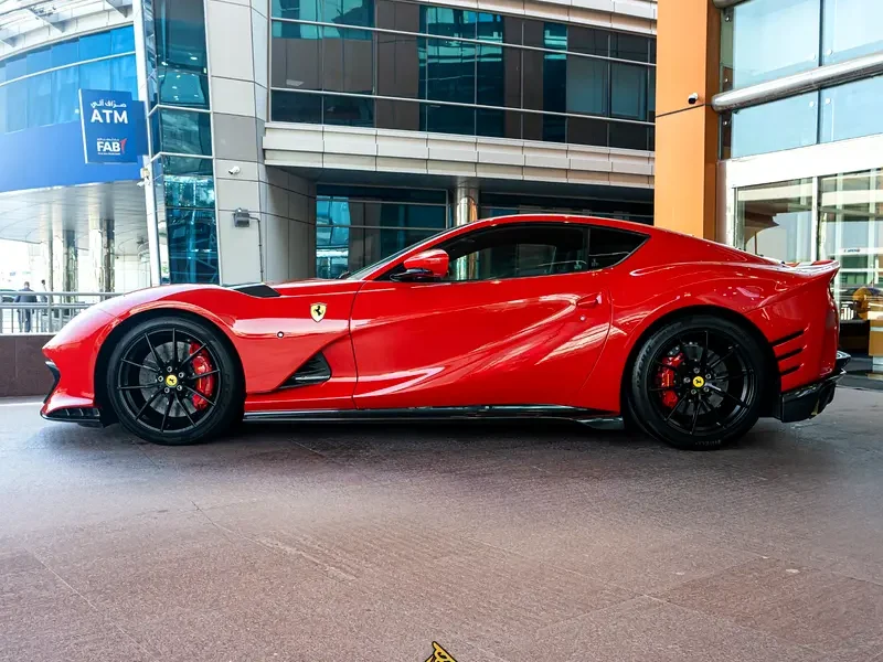 2022 FERRARI 812 COMPETIZIONE 6.5-liter naturally aspirated V12 Engine Red Black Sports Car
