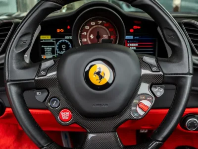 2018 FERRARI 488 SPIDER 8 Cylinders Petrol Engine Black Red Sports Car Automatic