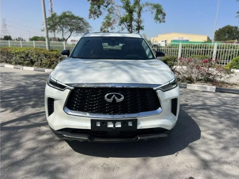 2024 Infiniti QX60 SENSORY 3.6 Litres 6 Cylinders Engine White Tan SUV GCC Specs