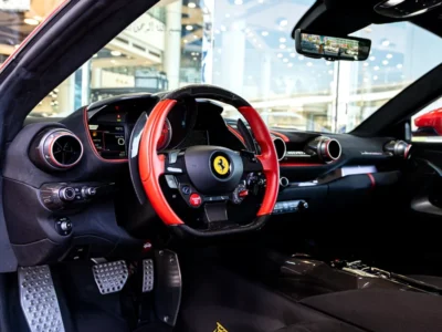 2022 FERRARI 812 COMPETIZIONE 6.5-liter naturally aspirated V12 Engine Red Black Sports Car