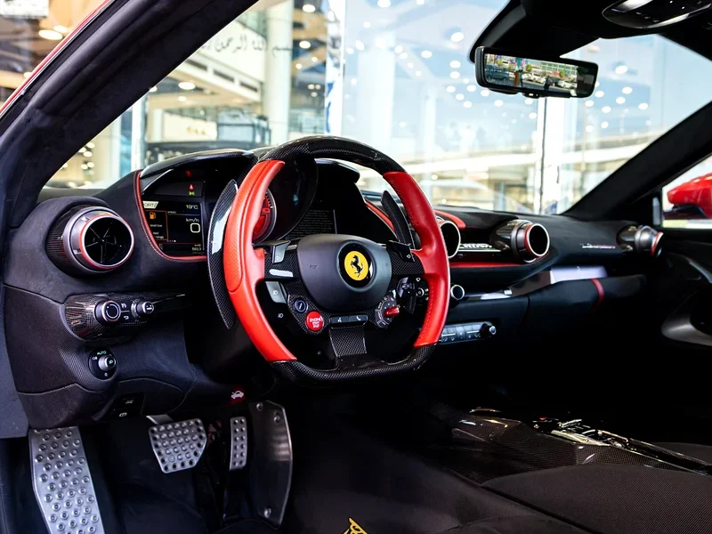 2022 FERRARI 812 COMPETIZIONE 6.5-liter naturally aspirated V12 Engine Red Black Sports Car