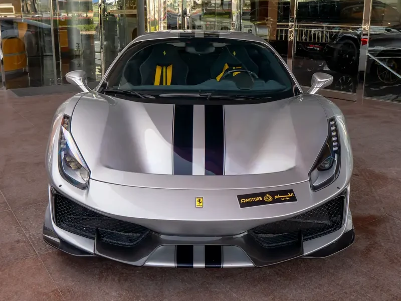 2019 FERRARI 488 PISTA 8 Cylinders Petrol Engine Silver Black Sports Car GCC Specs