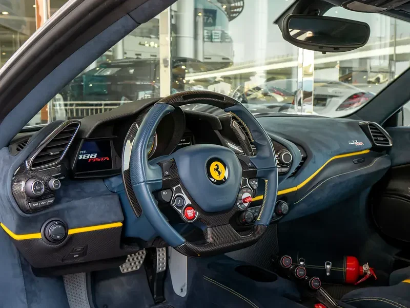 2019 FERRARI 488 PISTA 8 Cylinders Petrol Engine Silver Black Sports Car GCC Specs