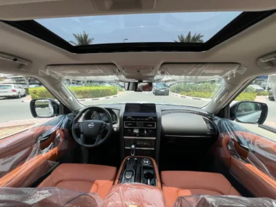 2024 Nissan Patrol LE T2 5.6-liter V8 Petrol Engine White Tan SUV GCC Specs Automatic