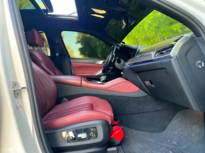 2022 BMW X6 xDrive40i 6 Cylinders Petrol Engine White Red SUV GCC Specs Automatic