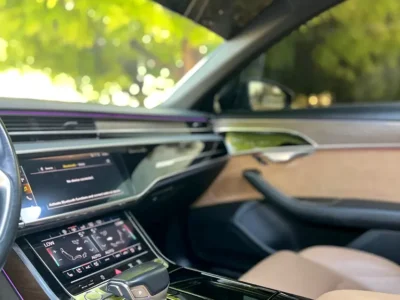 2019 Audi A8 3.0 TFSI 6 Cylinders Petrol Engine Black Beige Sedan GCC Specs Automatic