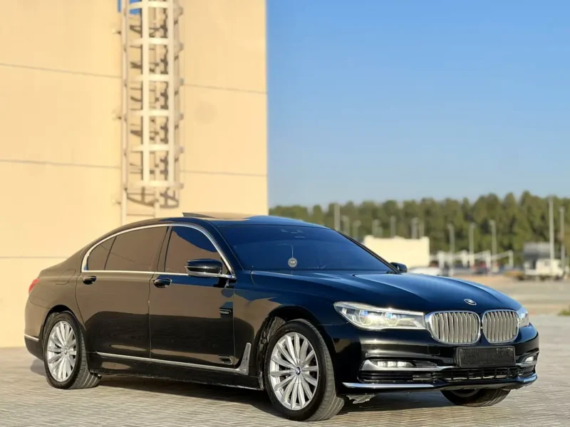 2016 BMW 7-Series 730i 4 Cylinders Petrol Engine Black Brown GCC Specs Automatic