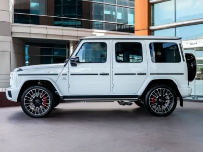 2025 Mercedes-Benz G-Class G 63 AMG 4.0 Litres V8 Biturbo Petrol Engine White Red SUV