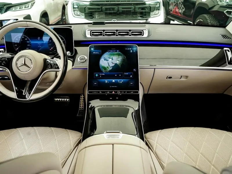 2021 Mercedes-Benz S-Class S 500 6 Cylinders Petrol Engine Black Beige Sedan Automatic