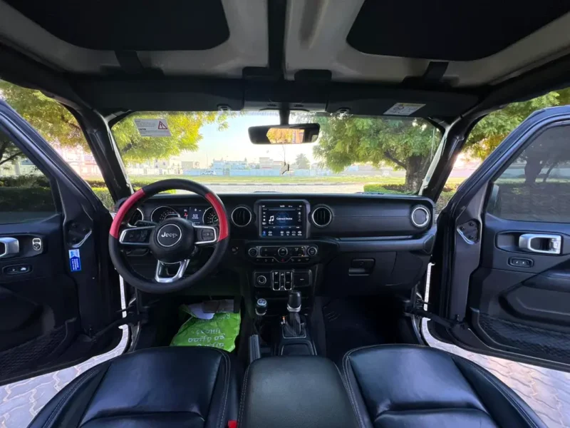 2021 Jeep Wrangler Unlimited Sahara 6 Cylinders Petrol Engine Grey Black SUV GCC Specs
