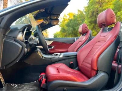 2019 Mercedes-Benz C-Class C 300e 4 Cylinders Hybrid Engine Grey Red Convertible GCC