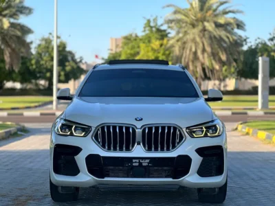 2022 BMW X6 xDrive40i 6 Cylinders Petrol Engine White Red SUV GCC Specs Automatic