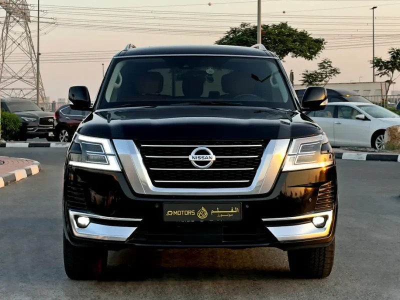 2021 Nissan Patrol LE Titanium V8 Petrol Engine Black Tan SUV GCC Specs Automatic