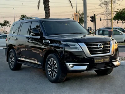 2021 Nissan Patrol LE Titanium V8 Petrol Engine Black Tan SUV GCC Specs Automatic