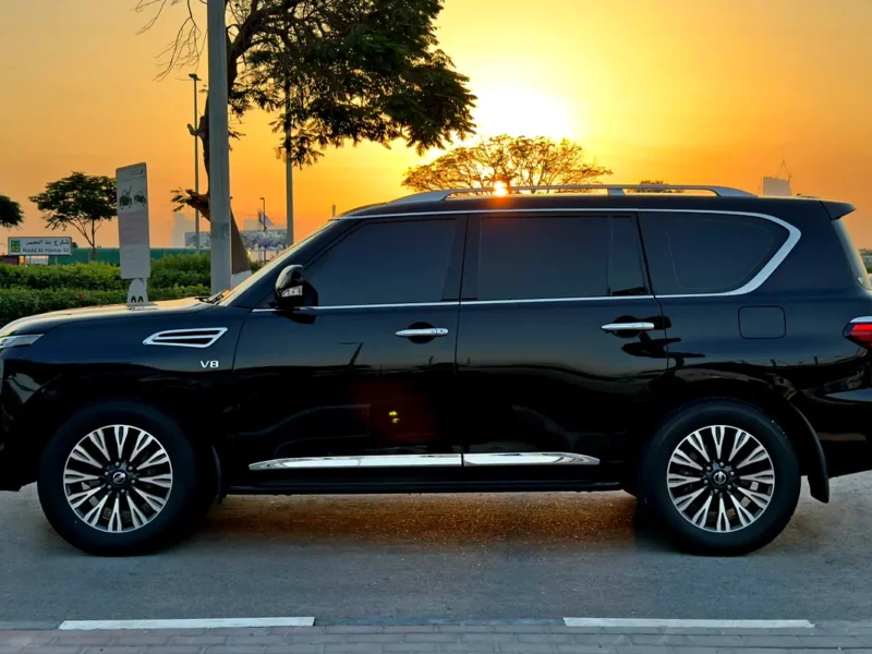 2021 Nissan Patrol LE Titanium V8 Petrol Engine Black Tan SUV GCC Specs Automatic