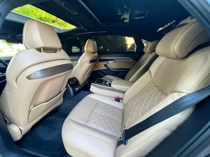2019 Audi A8 3.0 TFSI 6 Cylinders Petrol Engine Black Beige Sedan GCC Specs Automatic