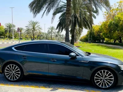 2018 Audi A5 40 TFSI 4 Cylinders Petrol Engine Grey Brown Sedan GCC Specs Excellent Condition